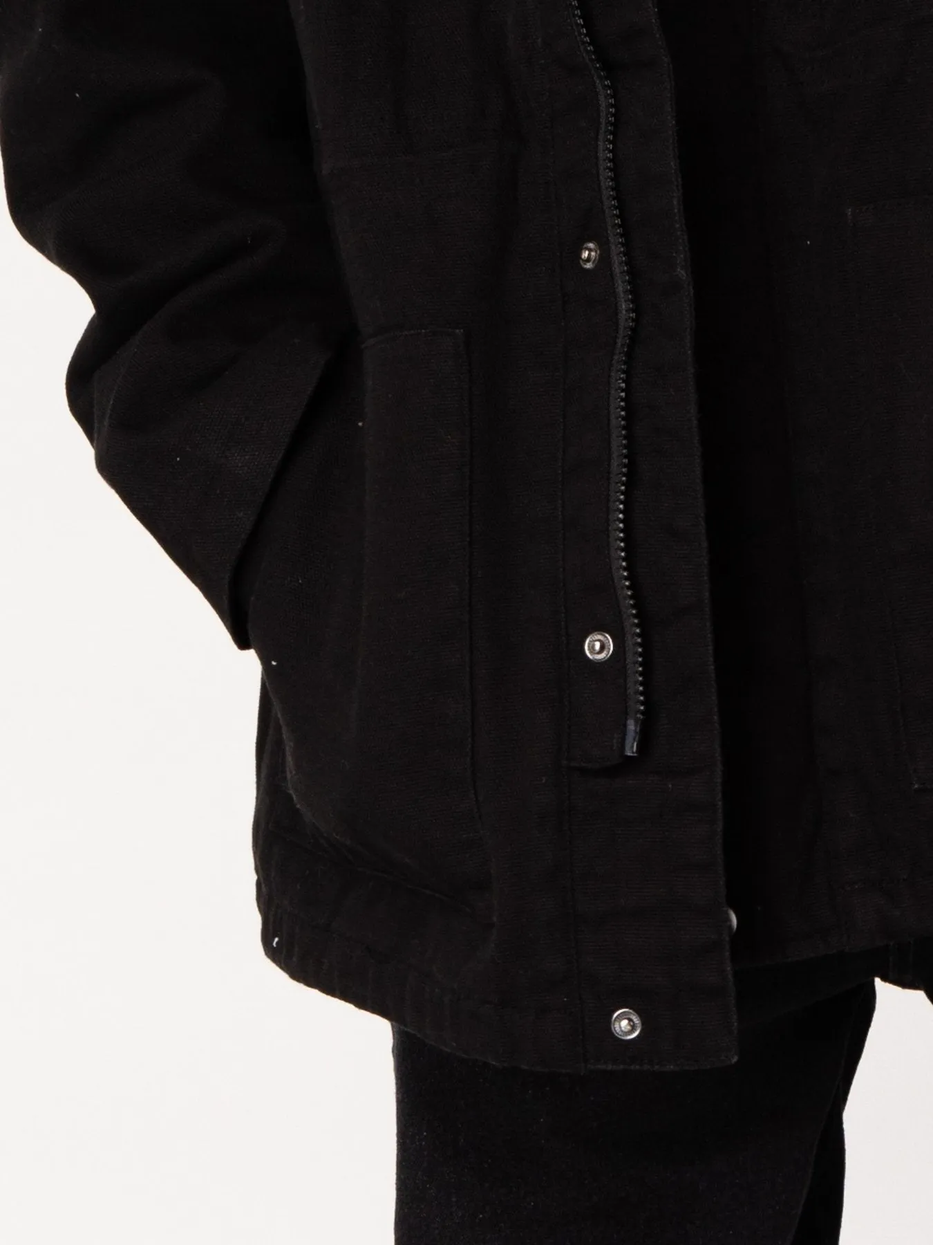 Wax Head Parka Jacket - Black