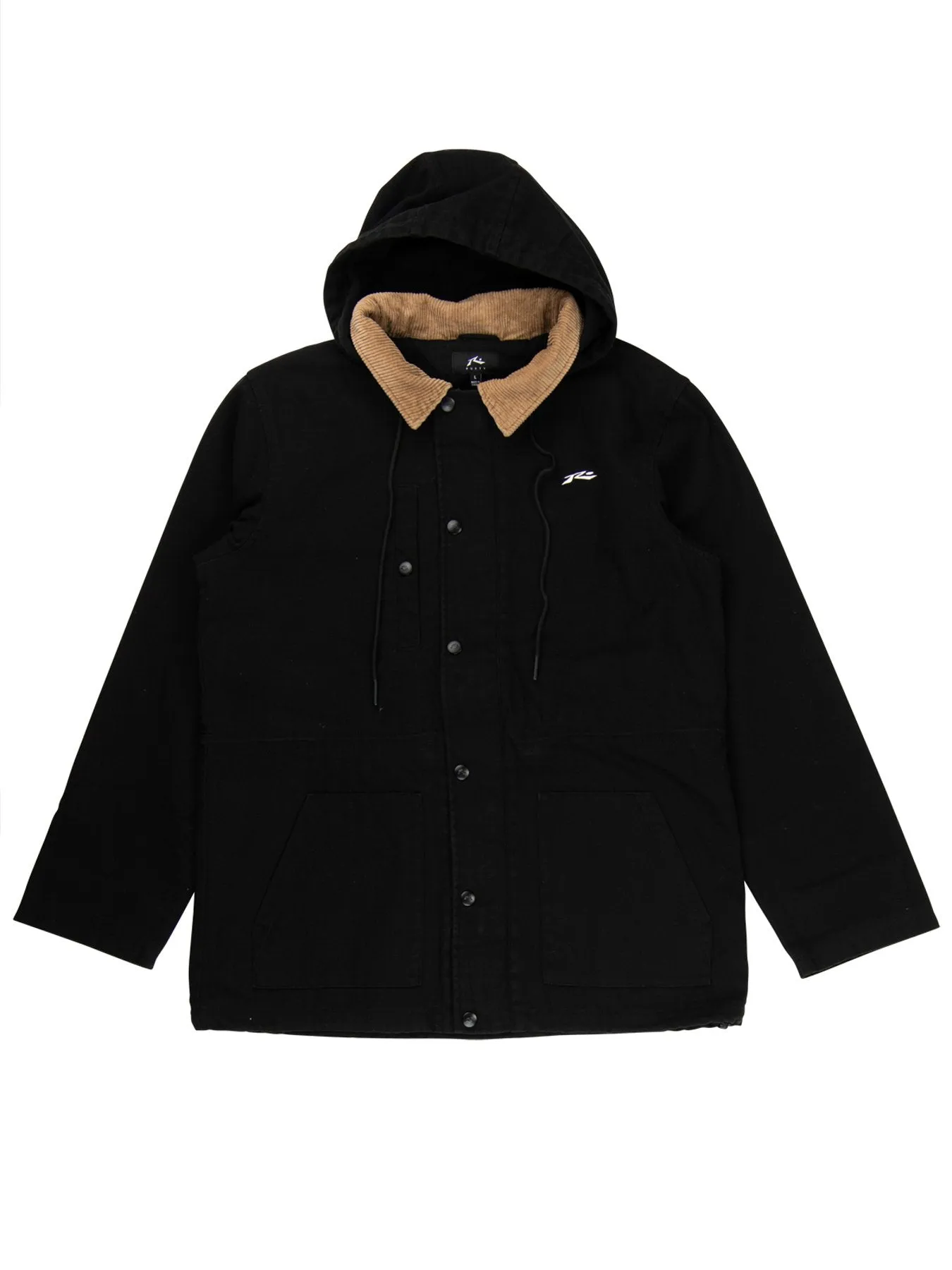 Wax Head Parka Jacket - Black