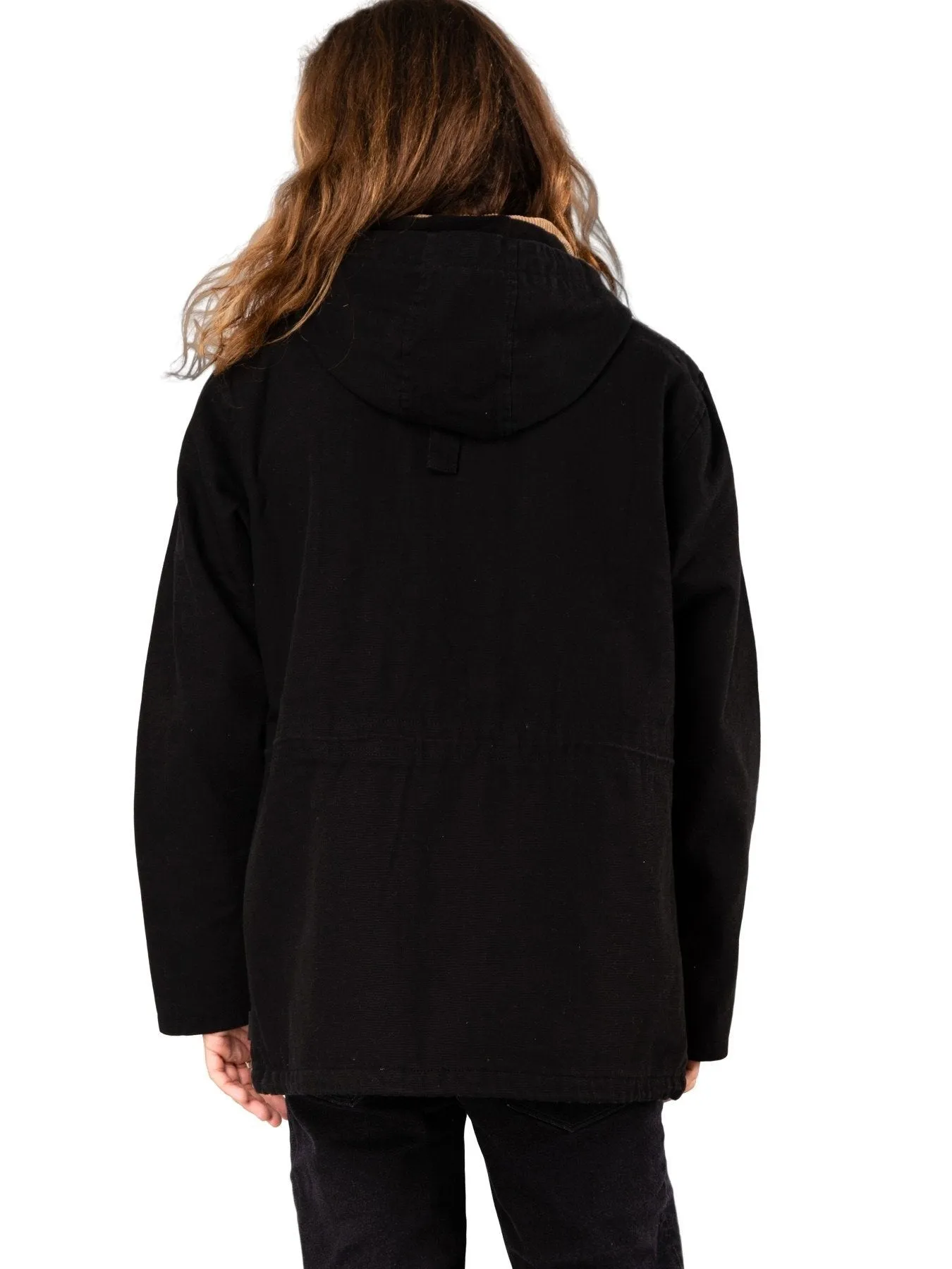 Wax Head Parka Jacket - Black