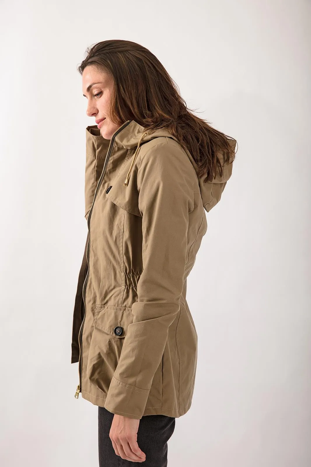 Wax Parka in Khaki