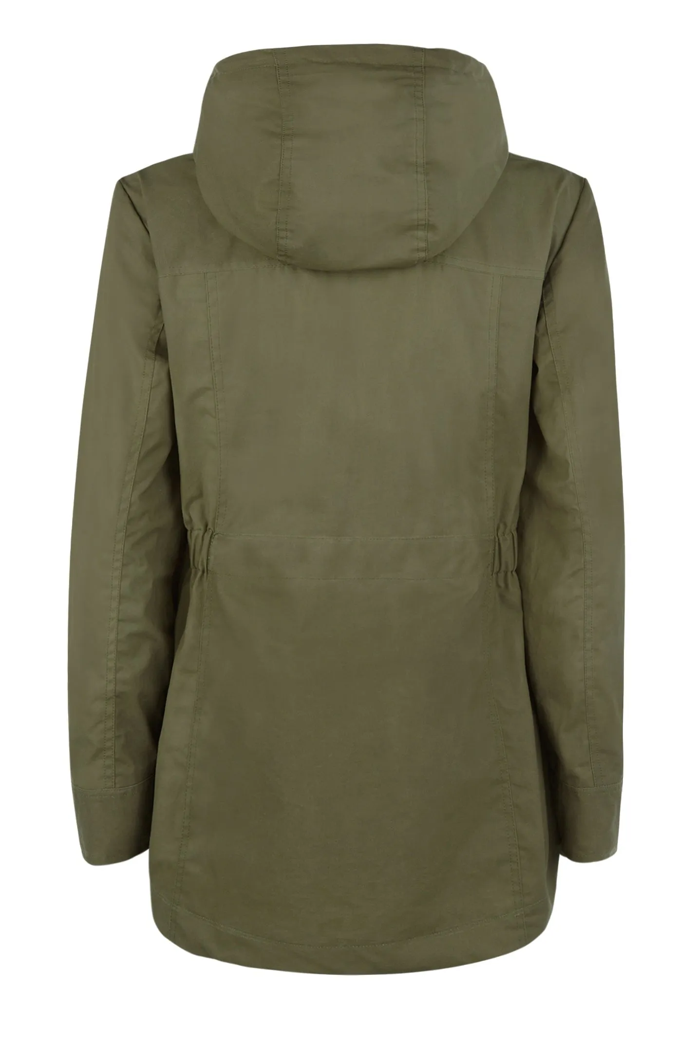 Wax Parka in Military Green