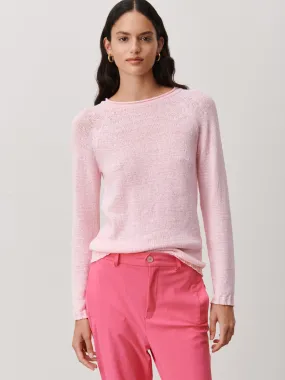 Wholegarment pullover | Pink