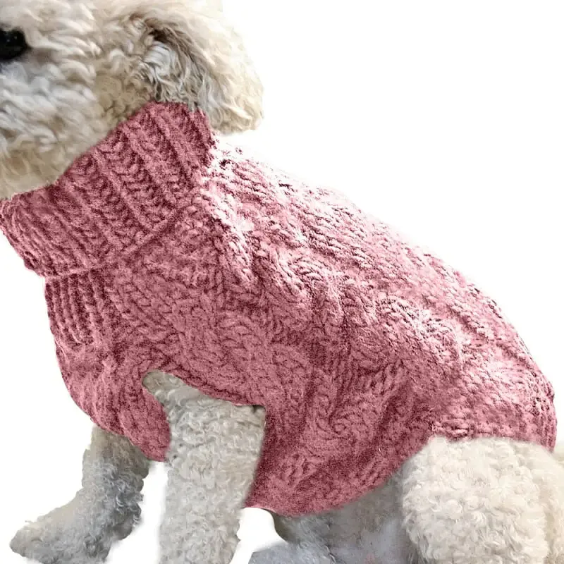 Winter pet Clothes Twist Dog cat Sweaters Warm