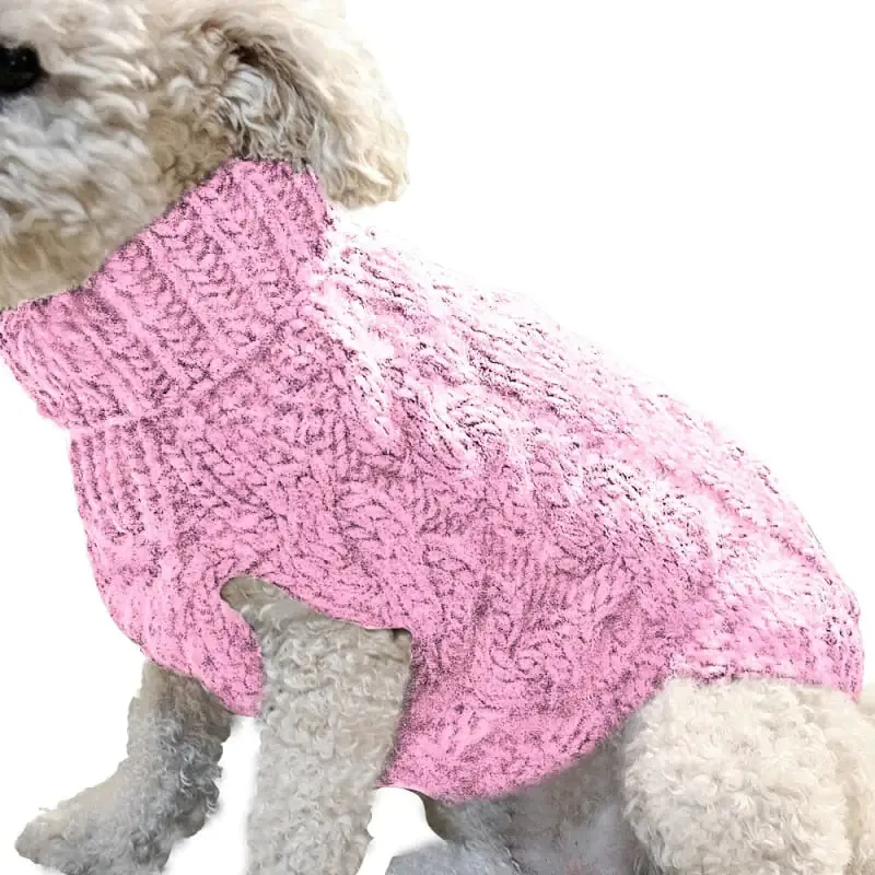 Winter pet Clothes Twist Dog cat Sweaters Warm