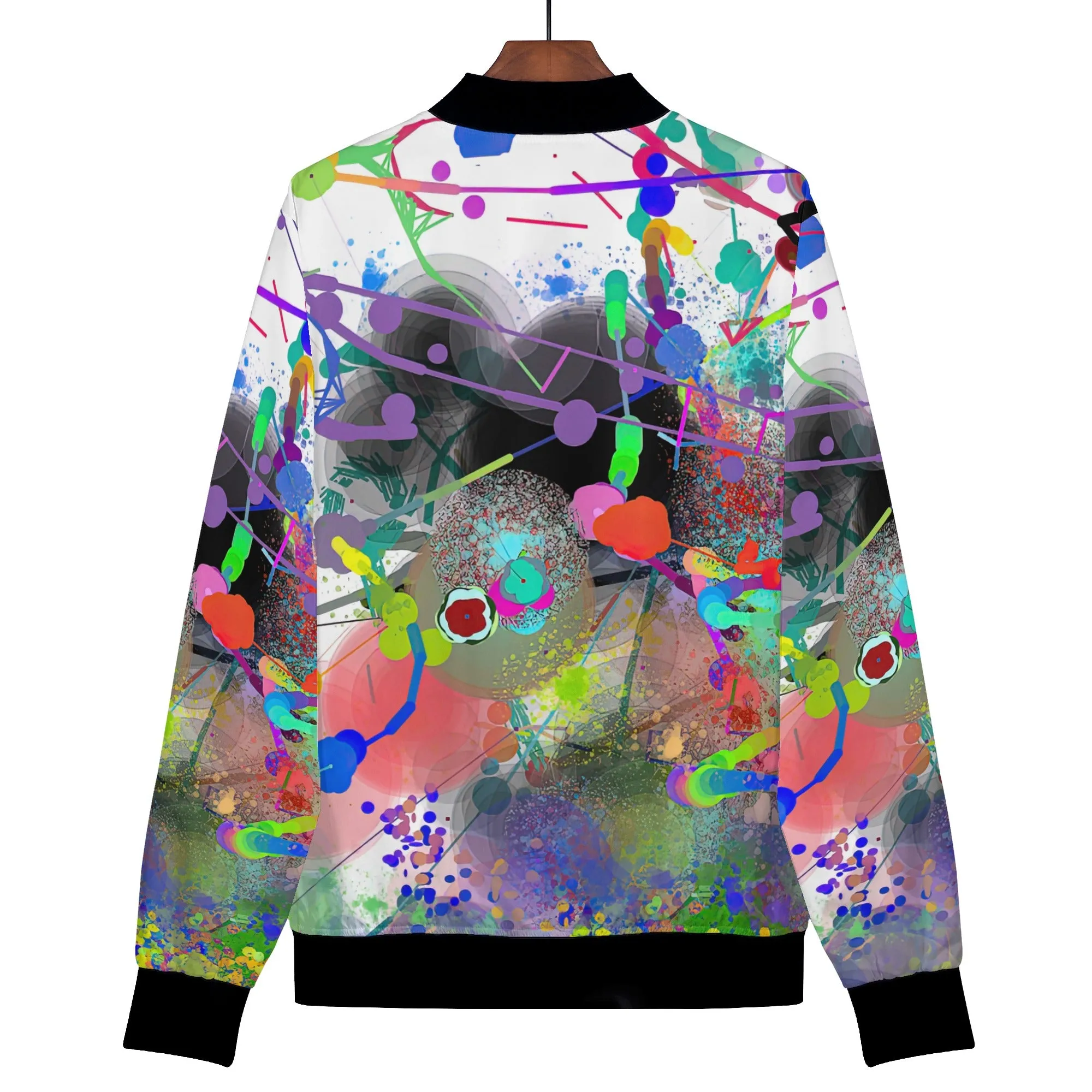 Women's Bomber Jacket- Visual Symphony