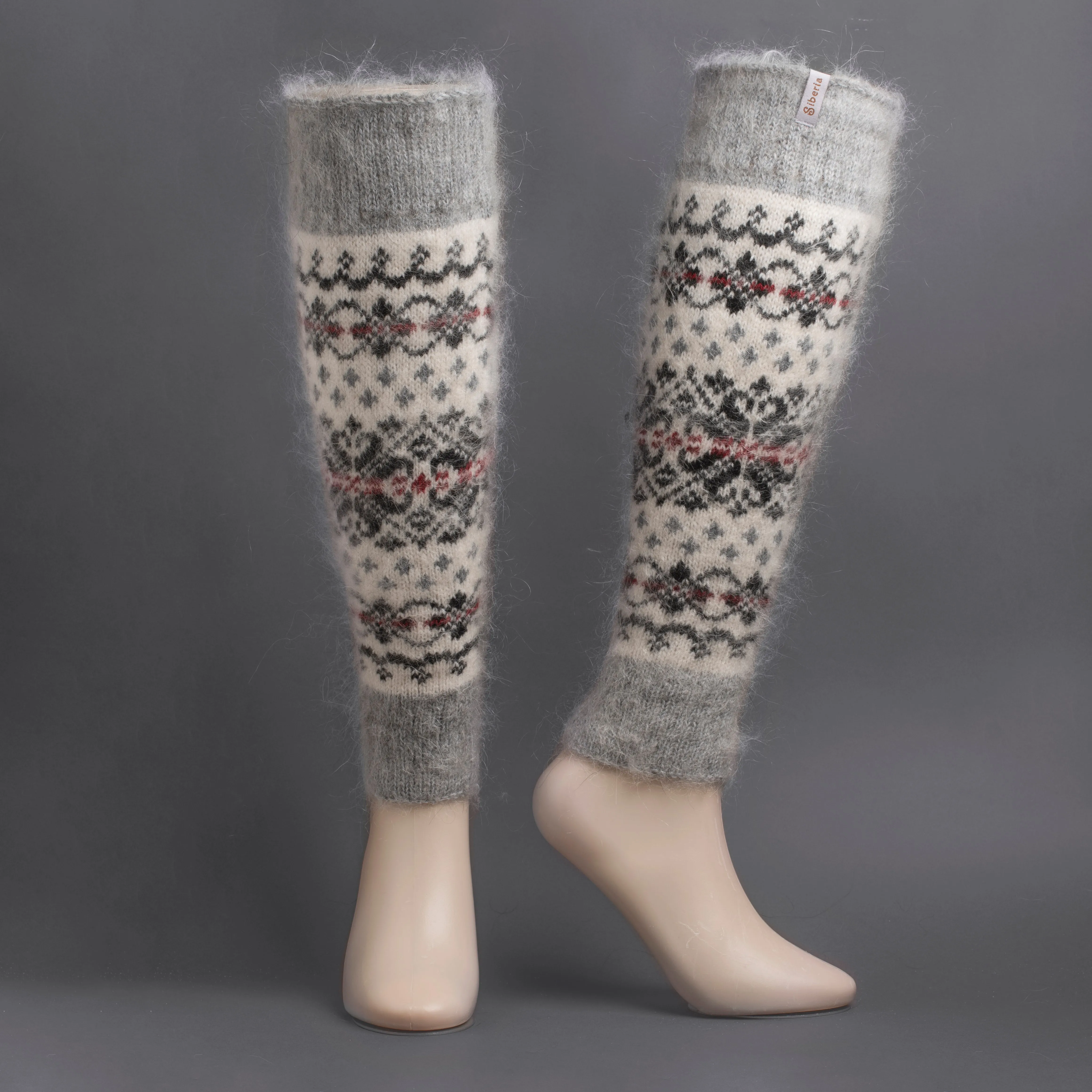 Women's Mistletoe Magic Goat Wool Leg Warmers