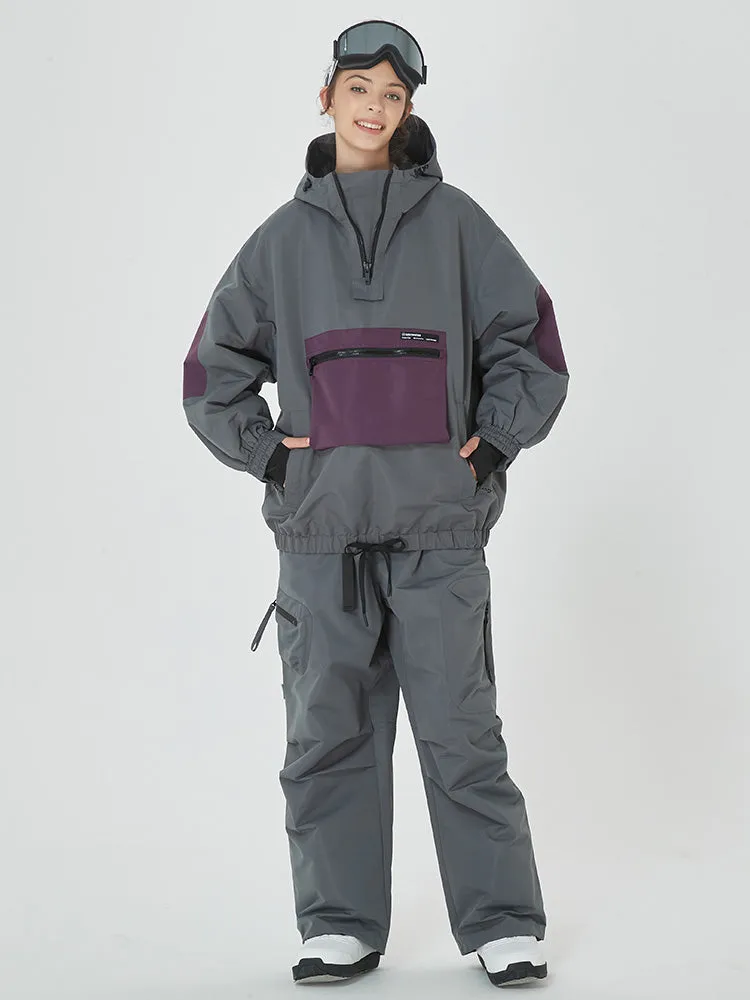 Women's Winter Bomber Snow Suit Prime Baggy Snowboard Jacket & Pants