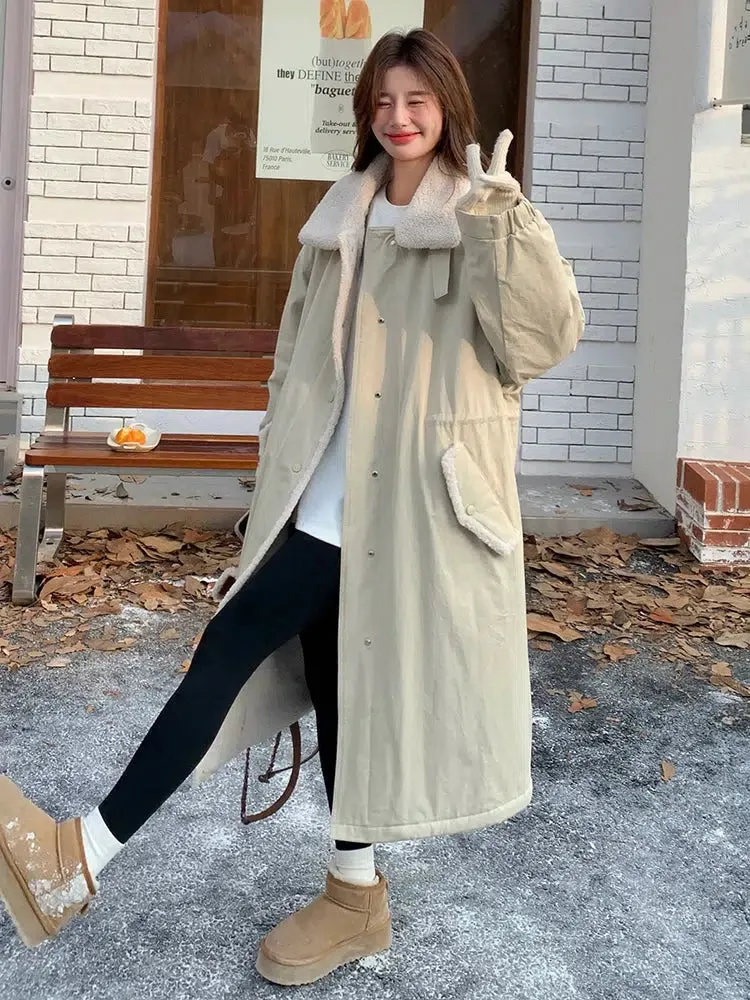 Wool-Lined Winter Parka Coat