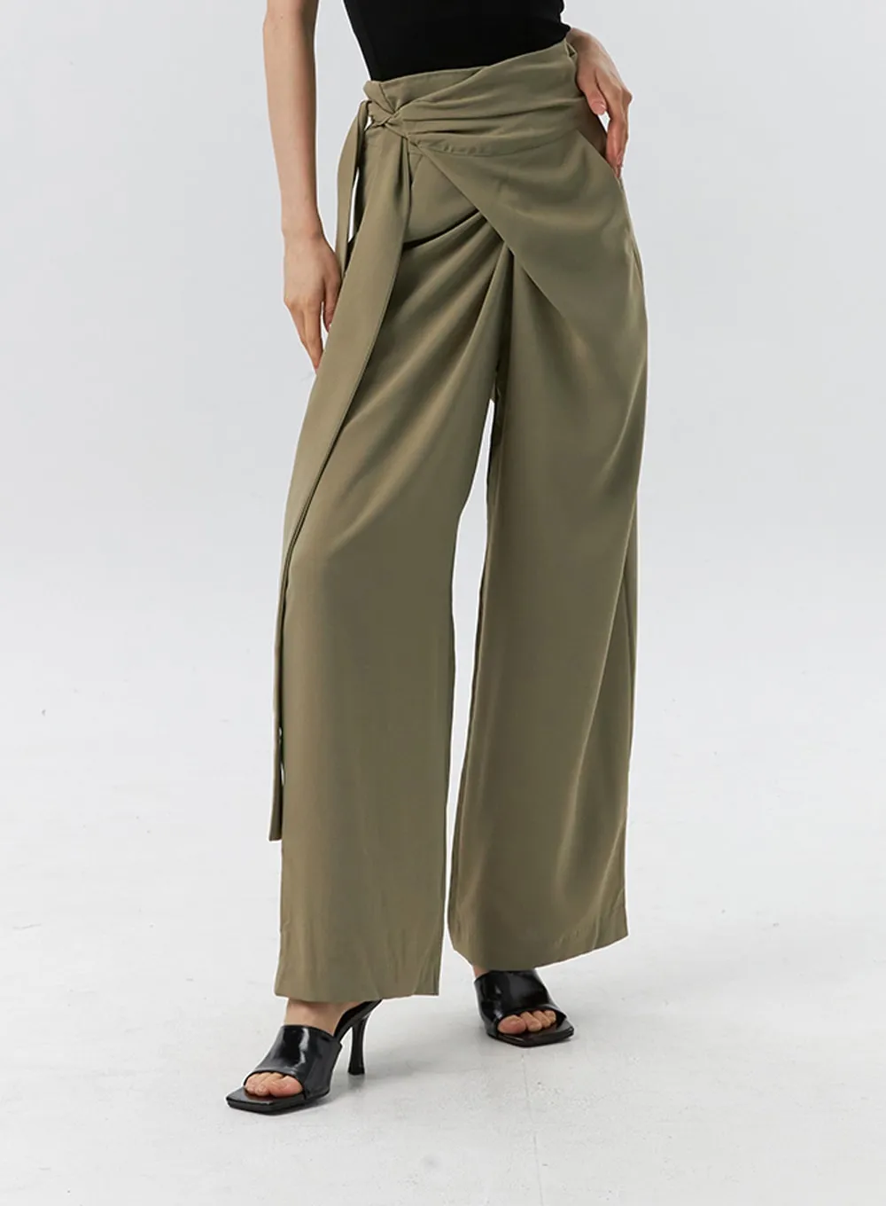 Wrapped Baggy Tailored Pants IL326