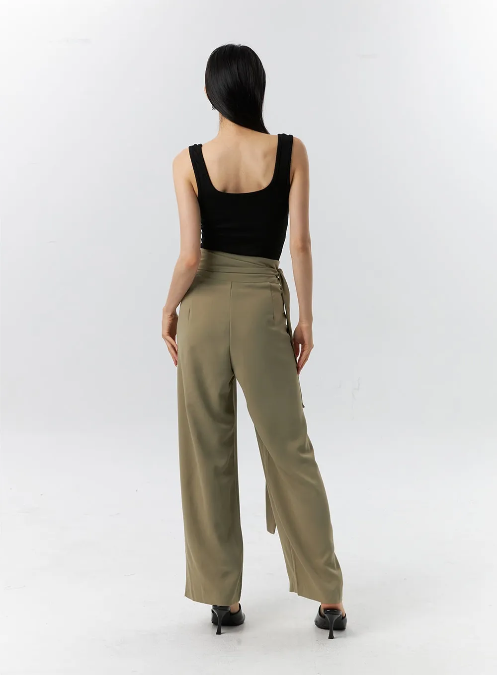 Wrapped Baggy Tailored Pants IL326