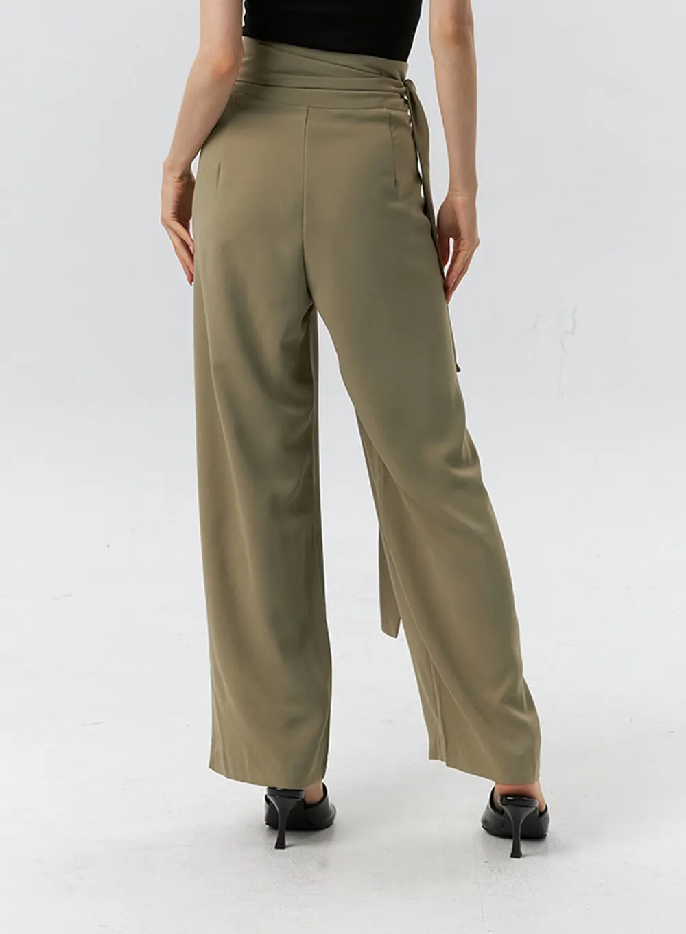 Wrapped Baggy Tailored Pants IL326