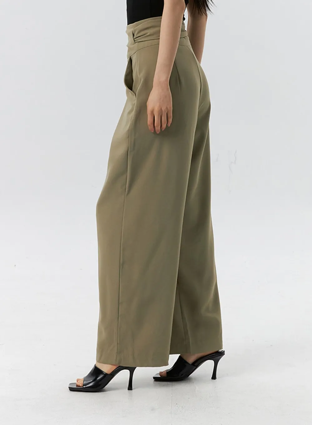 Wrapped Baggy Tailored Pants IL326