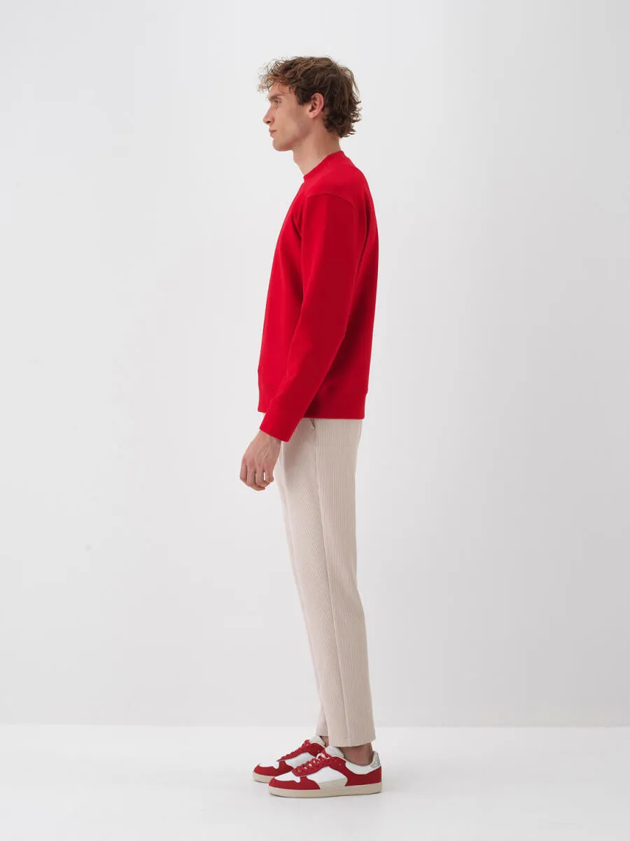 Xint Cotton Basic Red Sweater