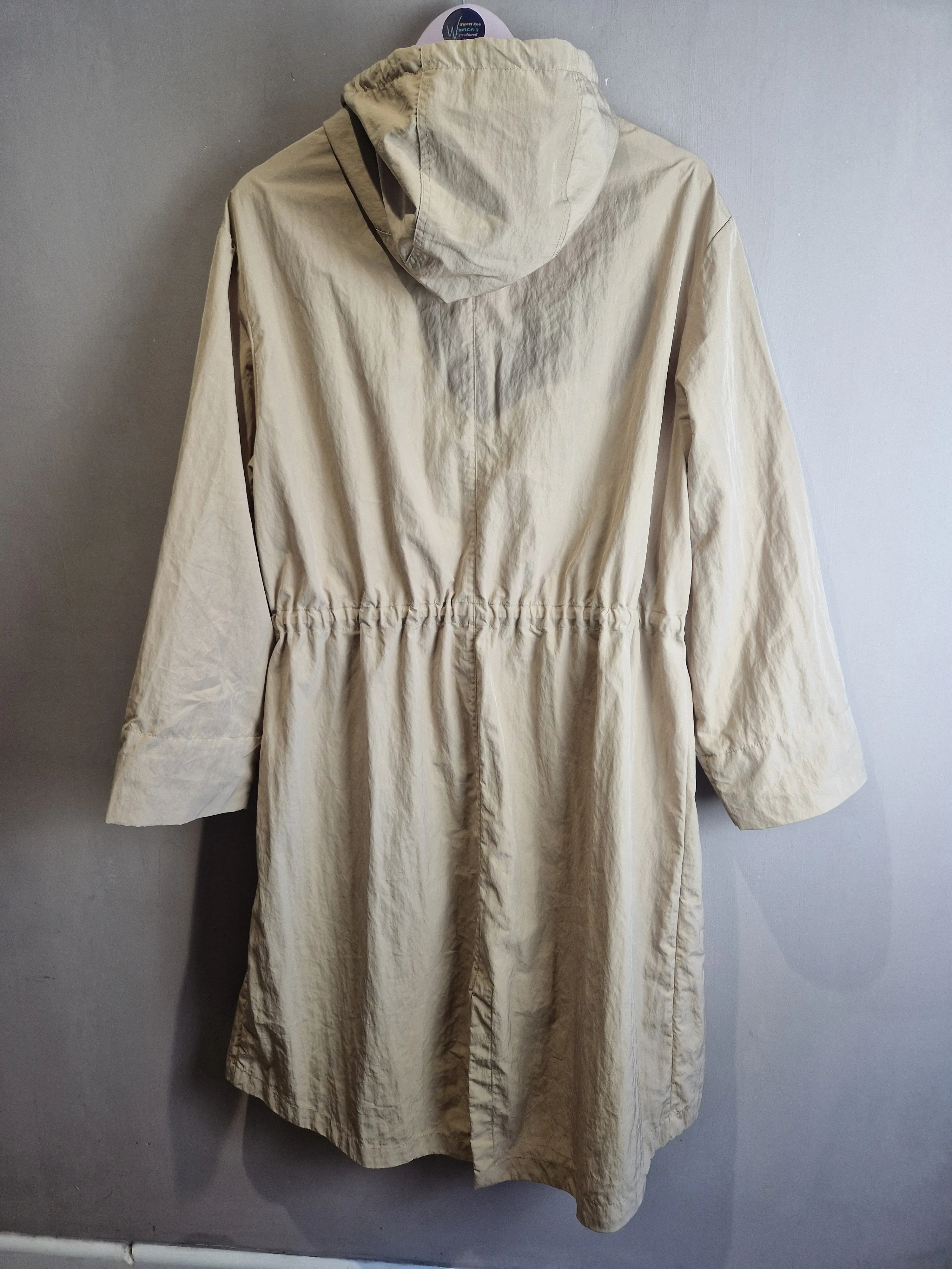 Zara beige parka - XS ( fits 8-10 )