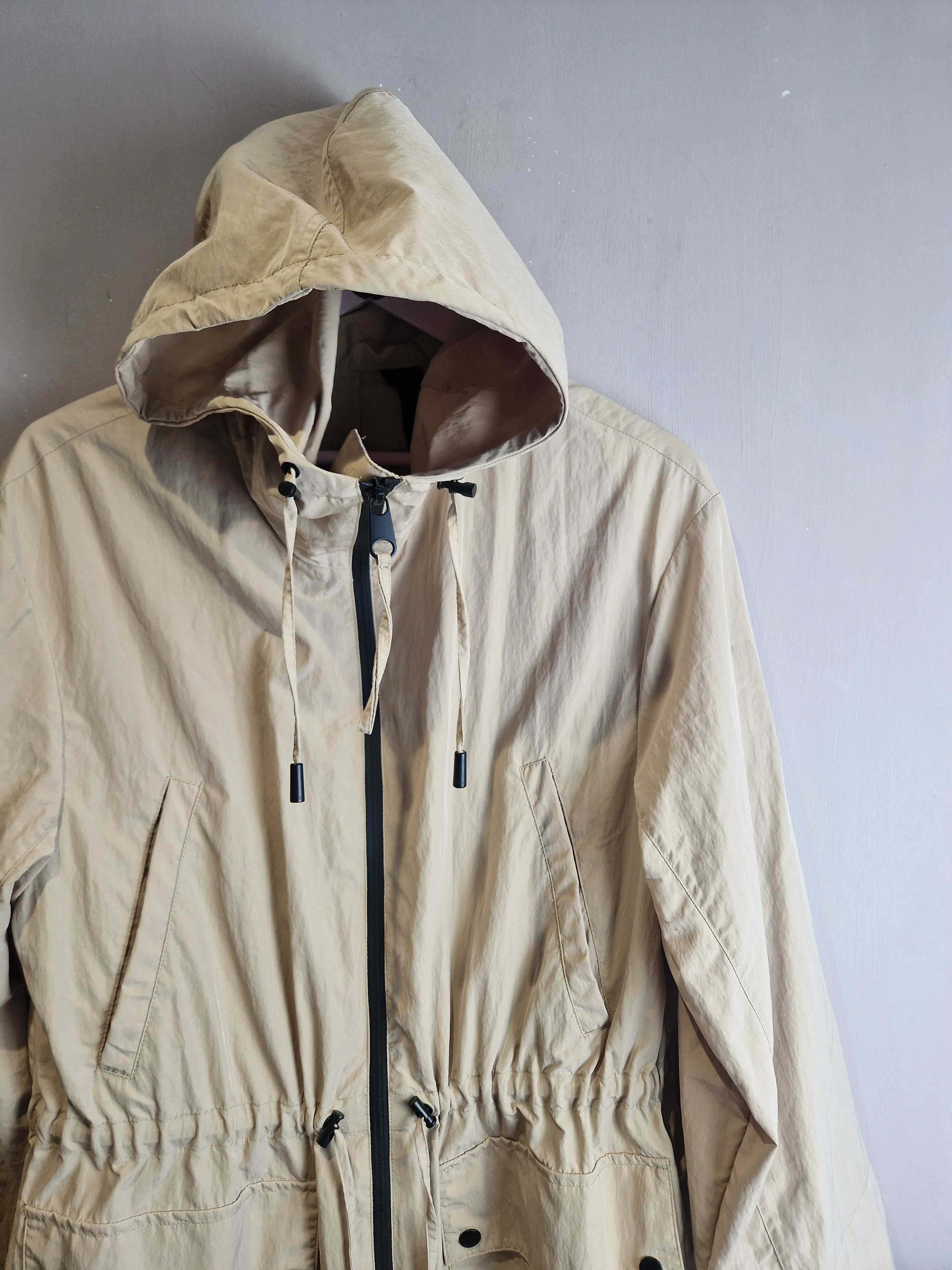 Zara beige parka - XS ( fits 8-10 )