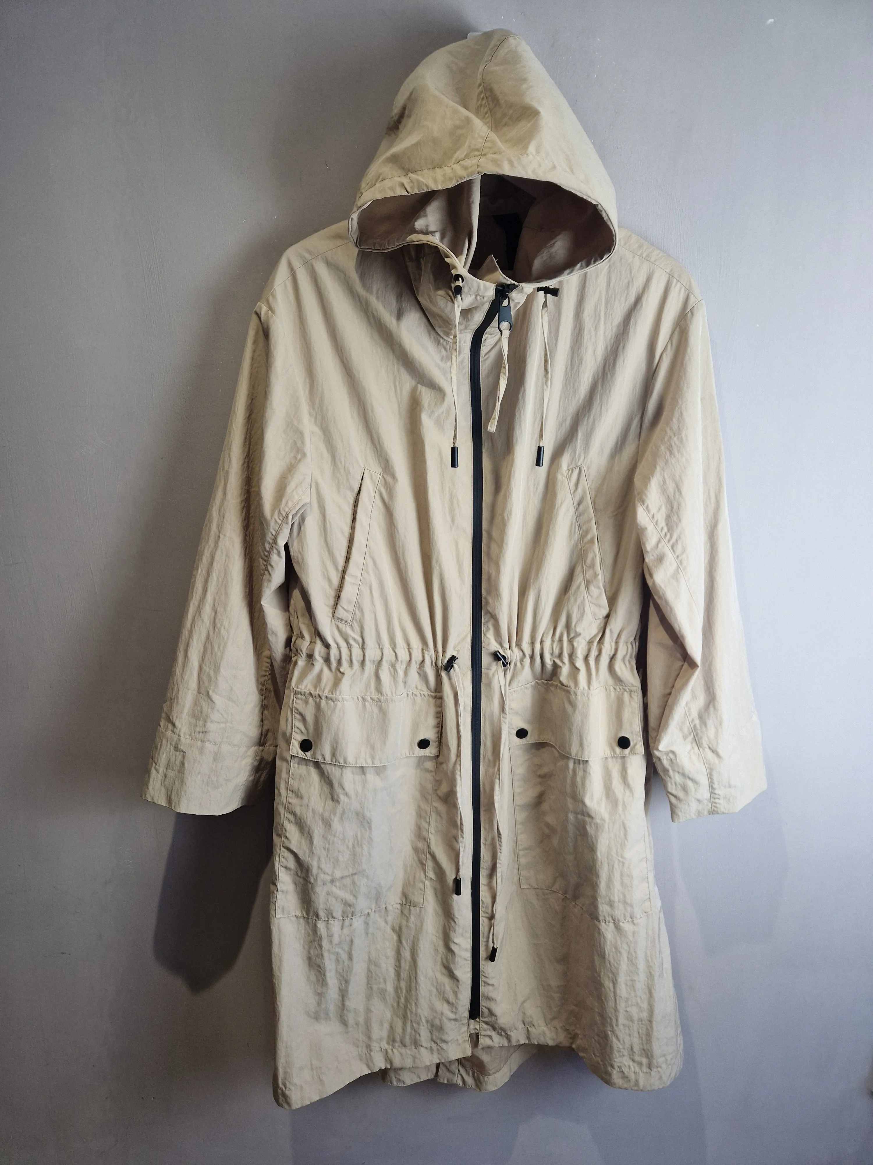 Zara beige parka - XS ( fits 8-10 )